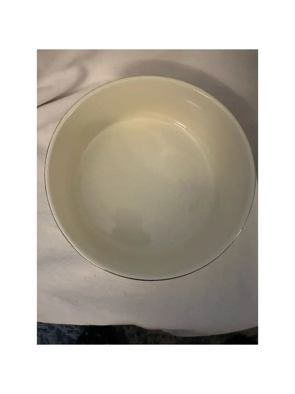 Vintage Hall's Superior Autumn Leaf Serving Bowl 8Cream Cream Floral